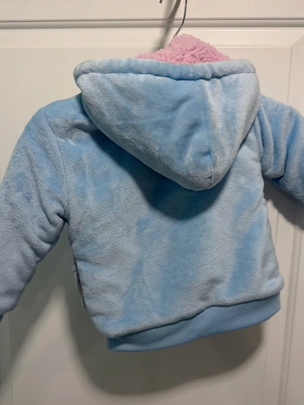 Disney Pink Plush Princess Hooded Jacket
